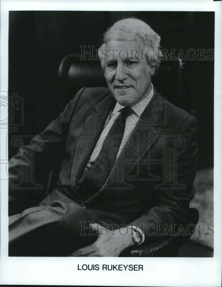 Press Photo Louis Rukeyser - syp02035- Historic Images