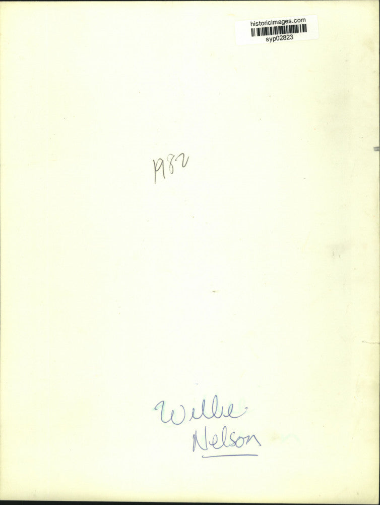 1982 Press Photo Musician Willie Nelson - syp02823