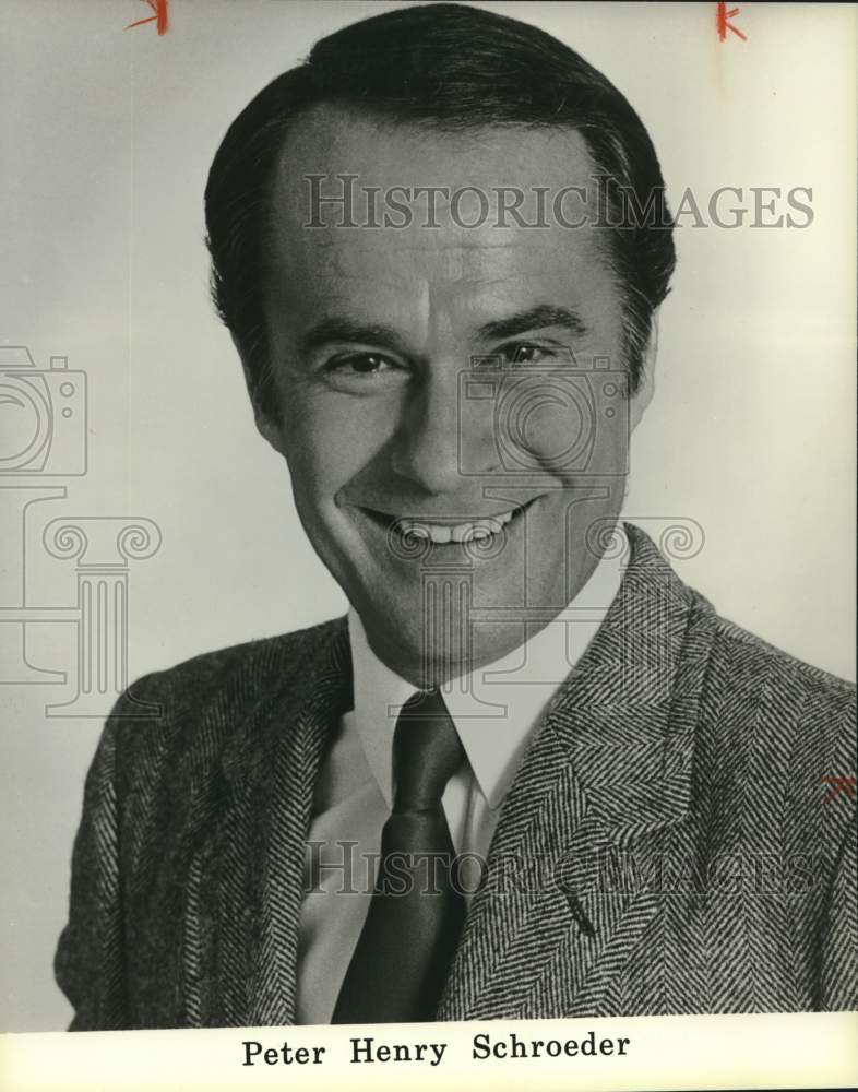 1985 Press Photo Actor Peter Henry Schroeder - syp03482- Historic Images