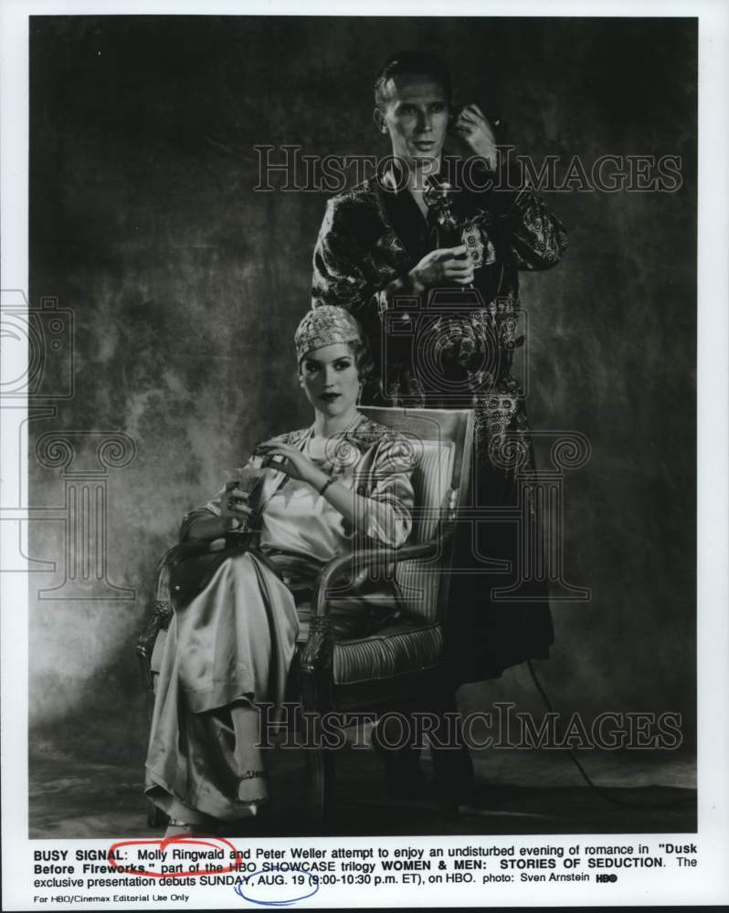 Press Photo Molly Ringwald, Peter Weller, "Women and Men: Stories of Seduction"