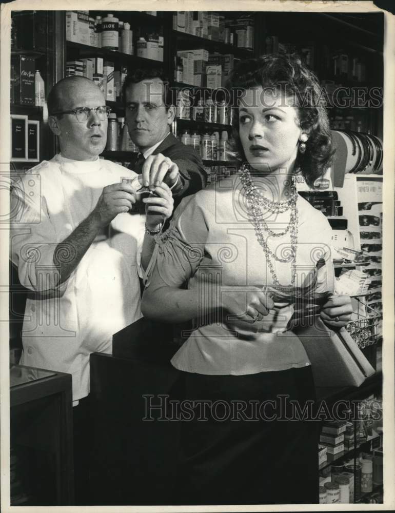 Press Photo Cast in Scene of "Money For Sale" on CBS Television - syp05351- Historic Images