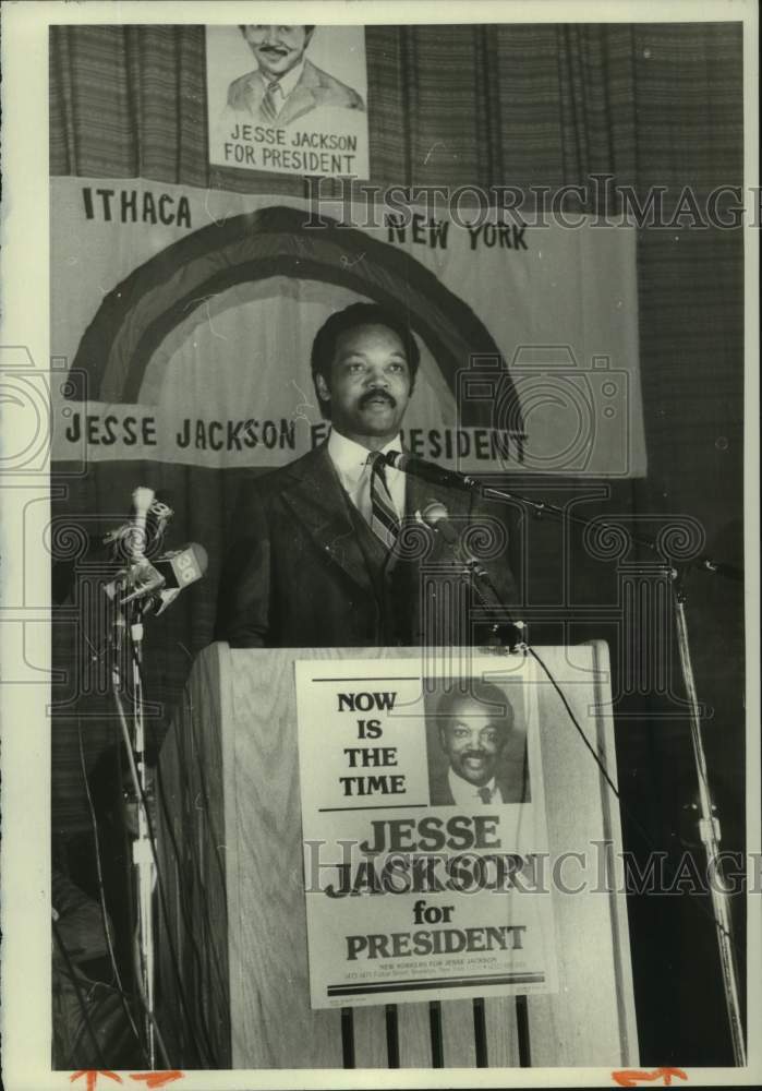 1984 Press Photo Presidential Candidate Jesse Jackson - syp06193- Historic Images