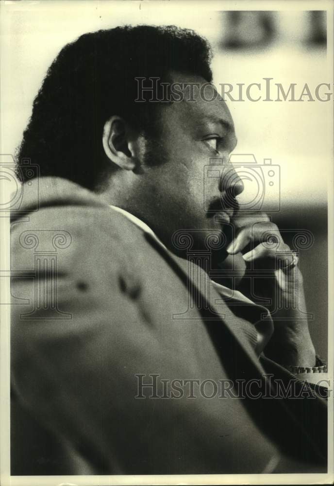 1983 Press Photo The Reverend Jesse Jackson - syp06560- Historic Images