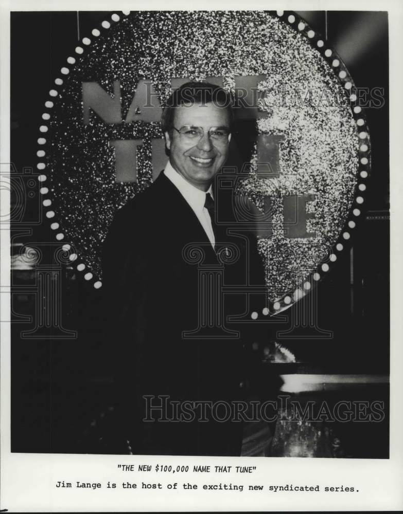 Press Photo Jim Lange hosts "The New $100,000 Name That Tune" - syp08379