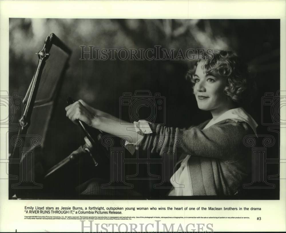 1992 Press Photo Emily Lloyd stars in &quot;A River Runs Through It&quot; - syp08867- Historic Images