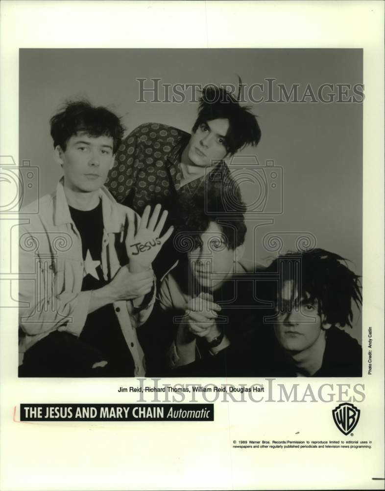 1989 Press Photo Members of the music group The Jesus and Mary Chain- Historic Images