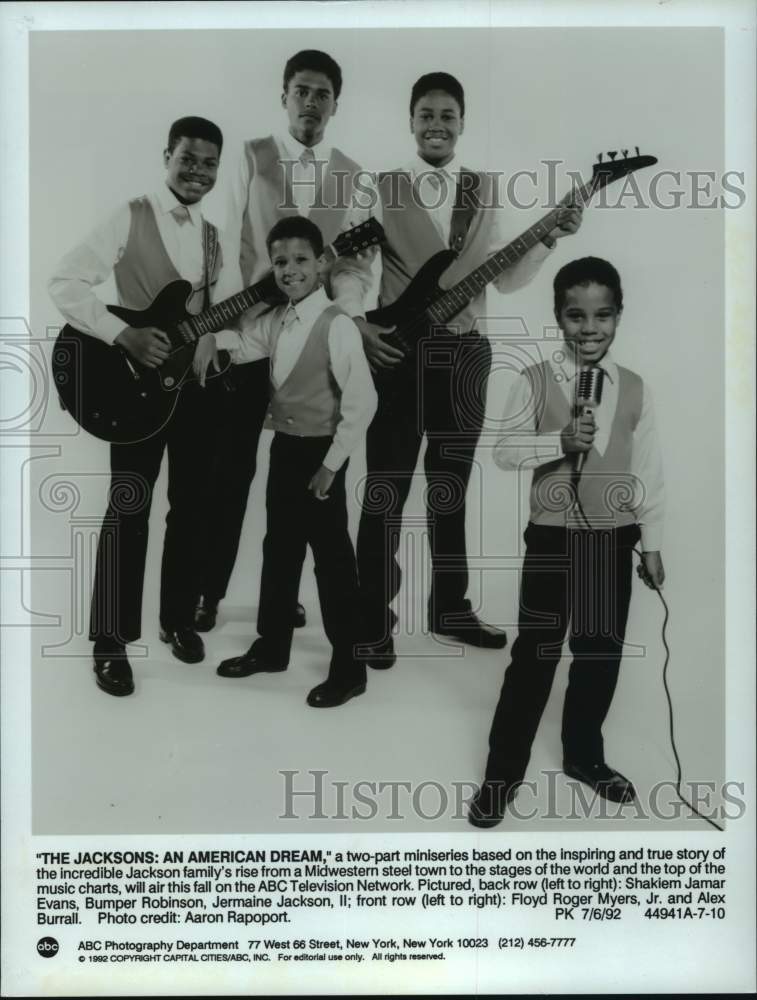 1992 Press Photo Scene from "The Jacksons: An American Dream" - syp10499- Historic Images