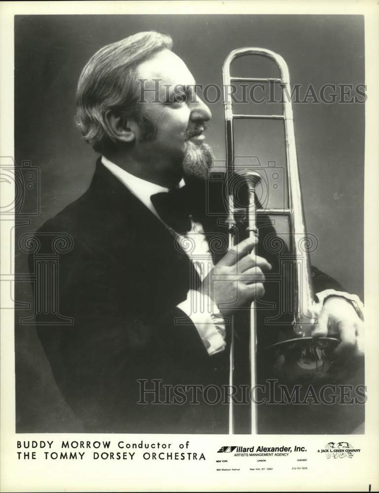 1987 Press Photo Buddy Morrow, conductor of The Tommy Dorsey Orchestra