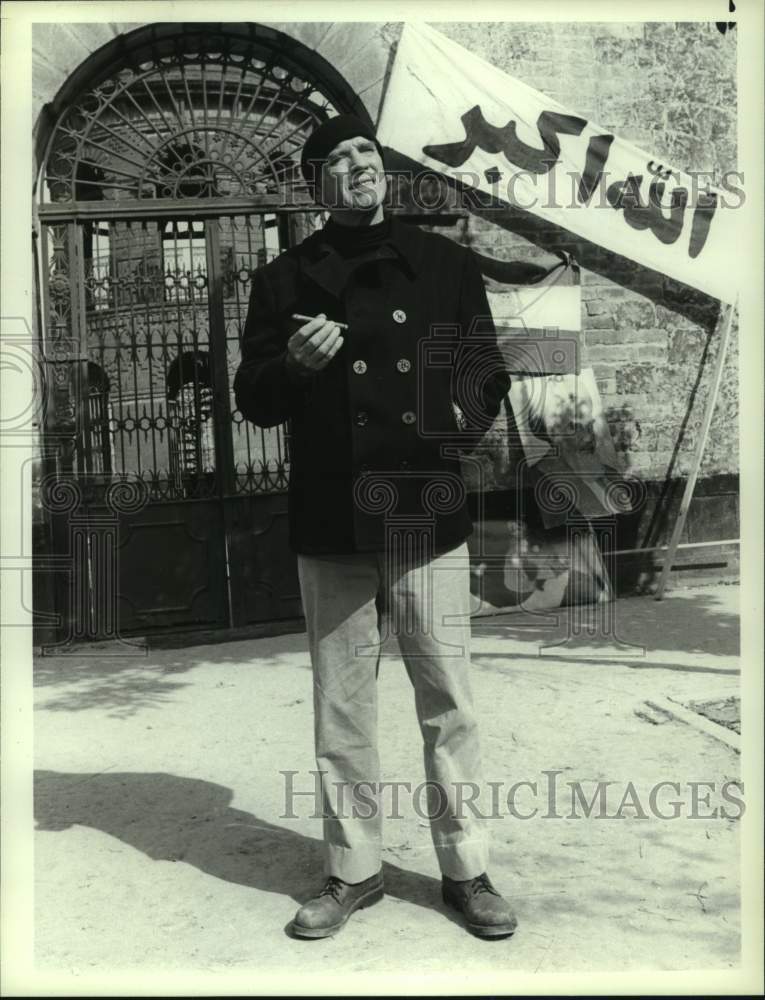 1986 Press Photo Burt Lancaster in &quot;On Wings of Eagles&quot; - syp14941- Historic Images