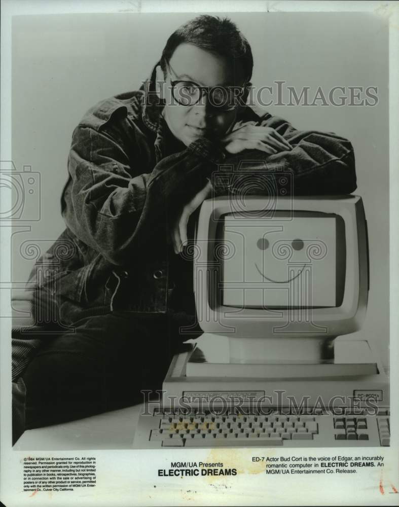 1984 Press Photo Actor Bud Cort in &quot;Electric Dreams&quot; - syp15072- Historic Images