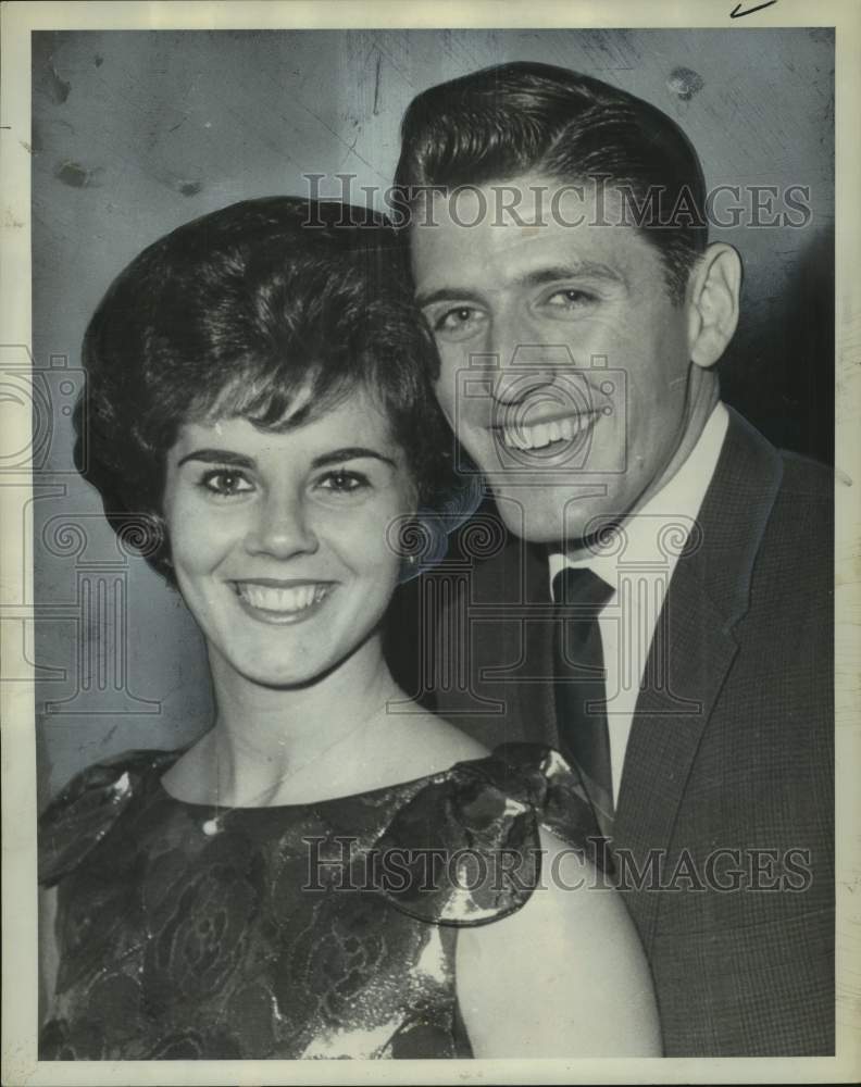 1964 Press Photo Dorothyann Nelson and Richard Dwyer in "Footlight Romance"- Historic Images