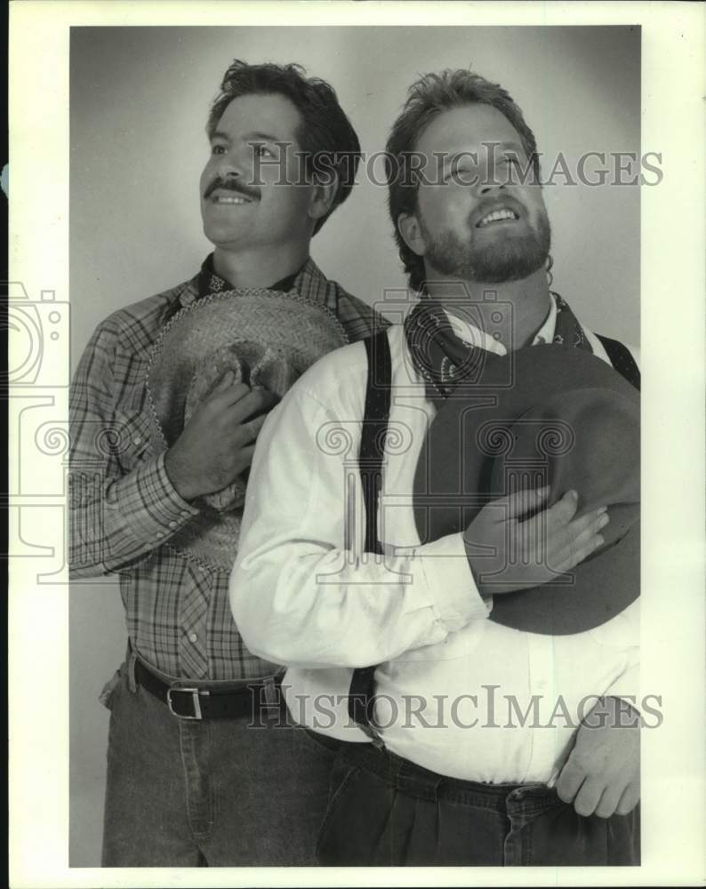Press Photo Brad Ozinsky and Rich Titus in "Diamond Studs" - syp15418- Historic Images
