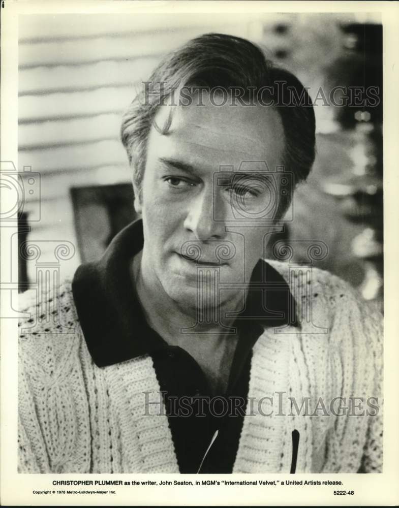 1978 Press Photo Actor Christopher Plummer in "International Velvet" Movie- Historic Images