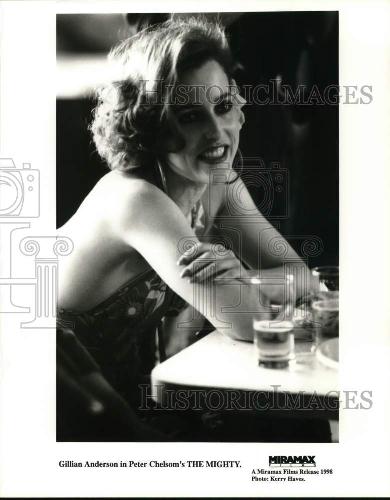 1998 Press Photo Actress Gillian Anderson Starring in &quot;The Mighty&quot; Movie- Historic Images