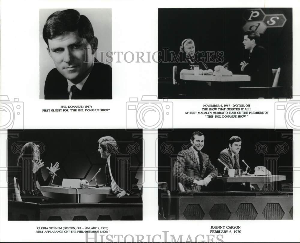 1967 Press Photo Host Phil Donahue of "The Phil Donahue Show" in Composite- Historic Images
