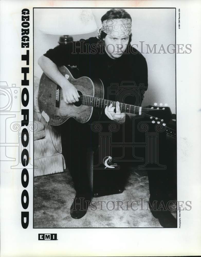 1991 Press Photo Musician George Thorogood - syp25547- Historic Images