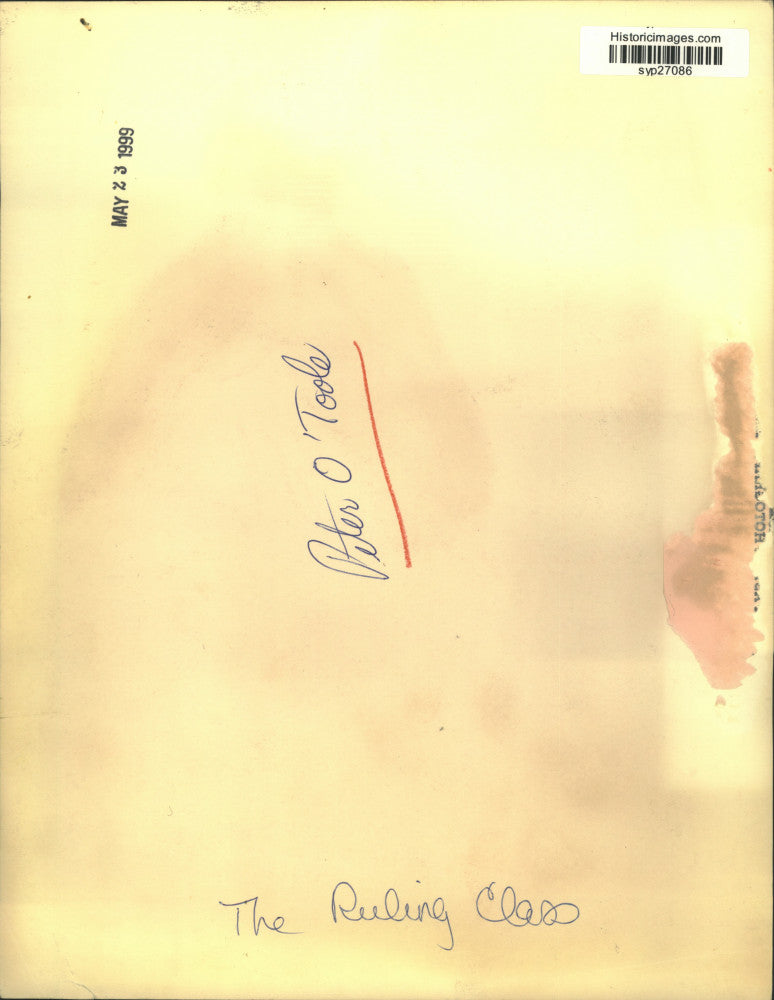 1972 Press Photo Actor Peter O'Toole Starring in "The Ruling Class" Movie