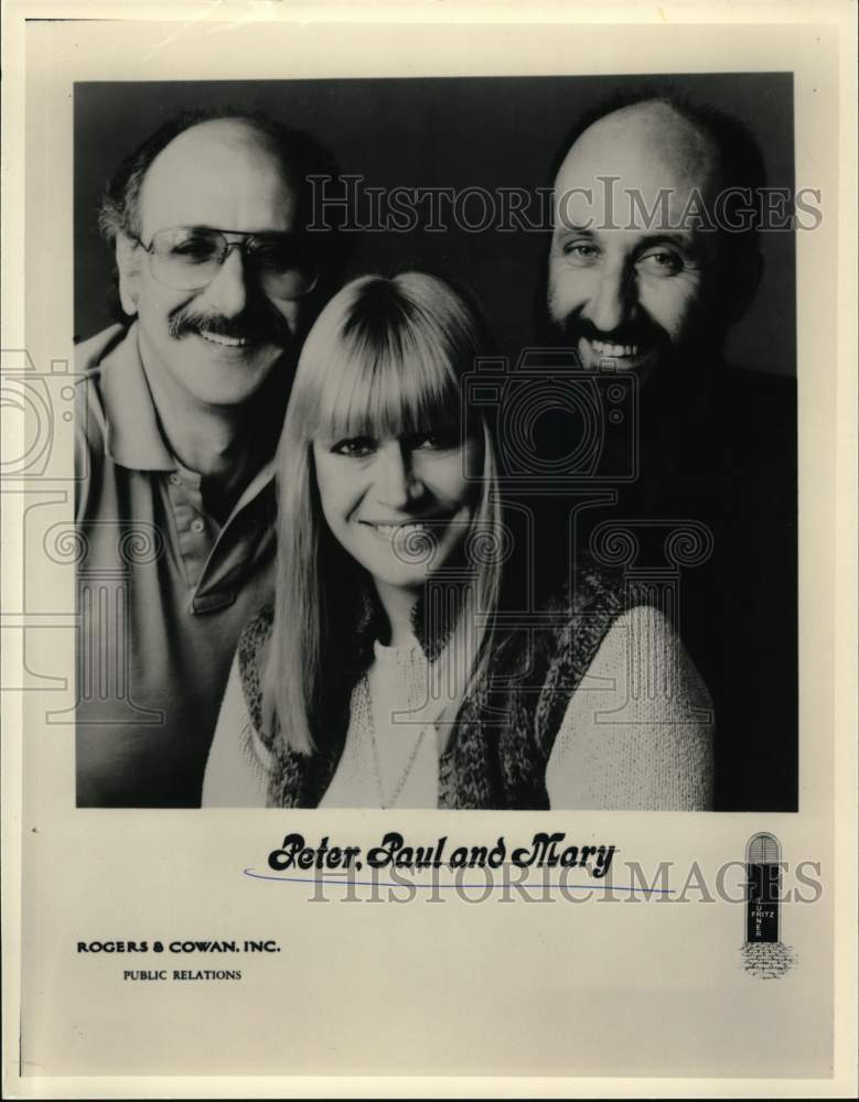 Press Photo Singers Peter, Paul and Mary - syp29121- Historic Images