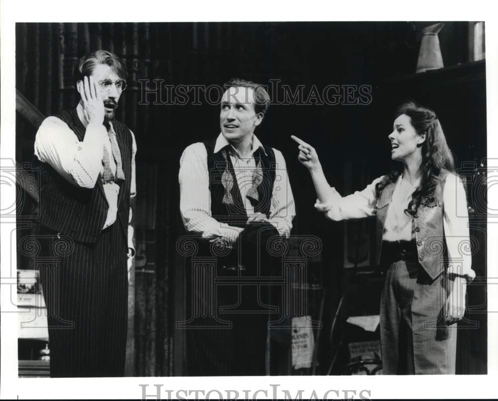 Press Photo Actors in "Crazy For You" Play at Prince Edward Theatre in London- Historic Images