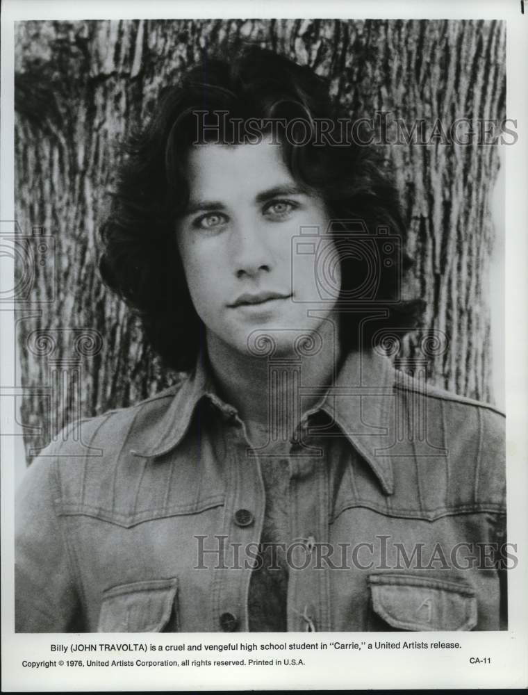 1976 Press Photo John Travolta, Actor in "Carrie" - syp33941- Historic Images