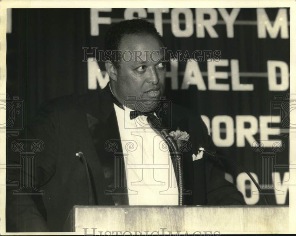 1986 Press Photo John Mackey, National Football League Football Player- Historic Images