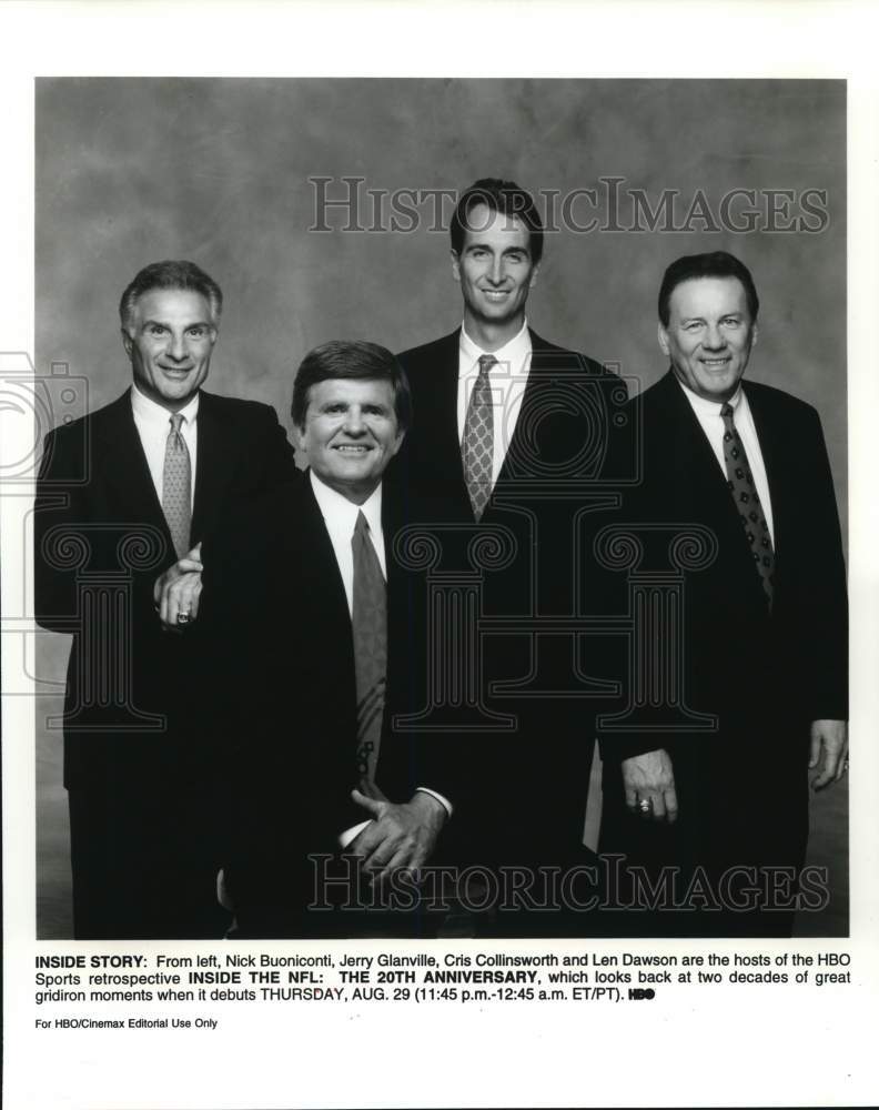 Press Photo "Inside The NFL: The 20th Anniversary" Hosts on HBO Television- Historic Images