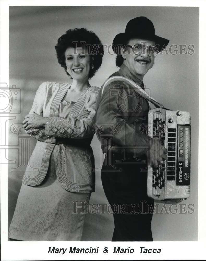 Press Photo Mary Mancini and Mario Tacca, Musicians - syp38547- Historic Images