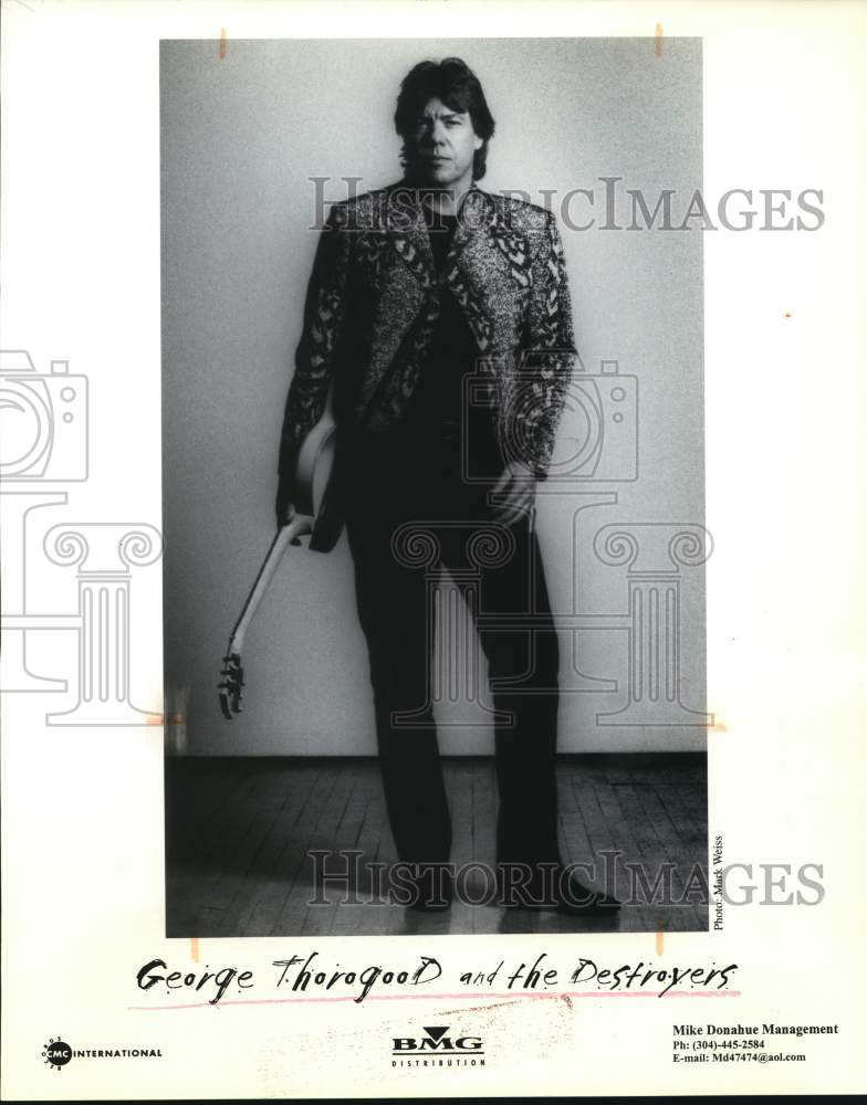 1999 Press Photo George Thorogood of George Thorogood and the Destroyers