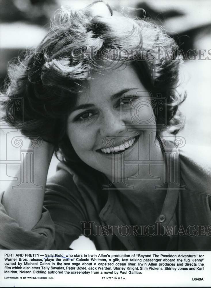 Press Photo Sally Field, Actress in &quot;Beyond The Poseidon Adventure&quot; - syp43566- Historic Images