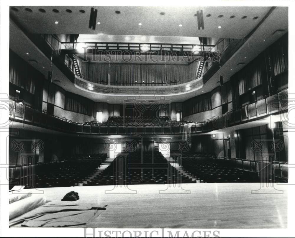 Press Photo Stage View of Balcony Theater Seating - syp44999- Historic Images