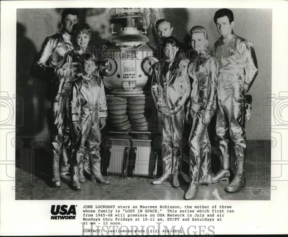 Press Photo Television Actors on &quot;Lost In Space&quot; Series - syp45242- Historic Images