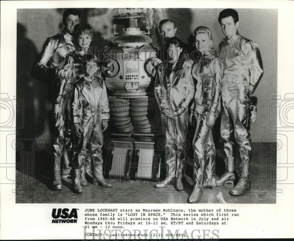 Press Photo Television Actors on "Lost In Space" Series - syp45242- Historic Images