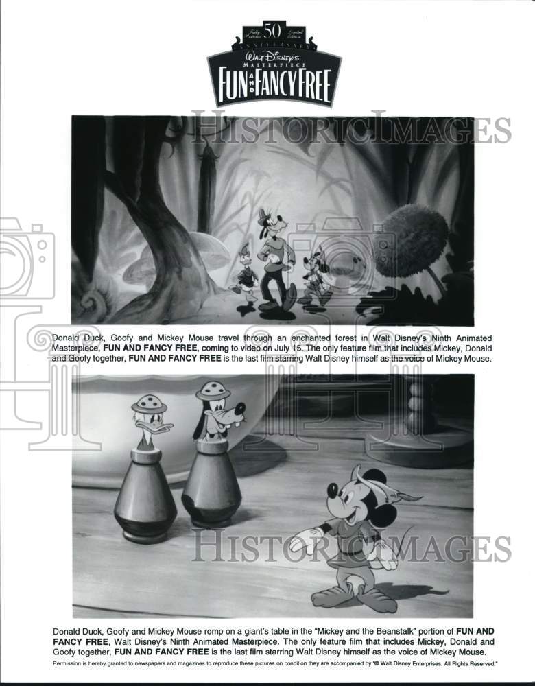 Press Photo Animation from Disney's "Fun And Fancy Free" Cartoon - syp45563- Historic Images
