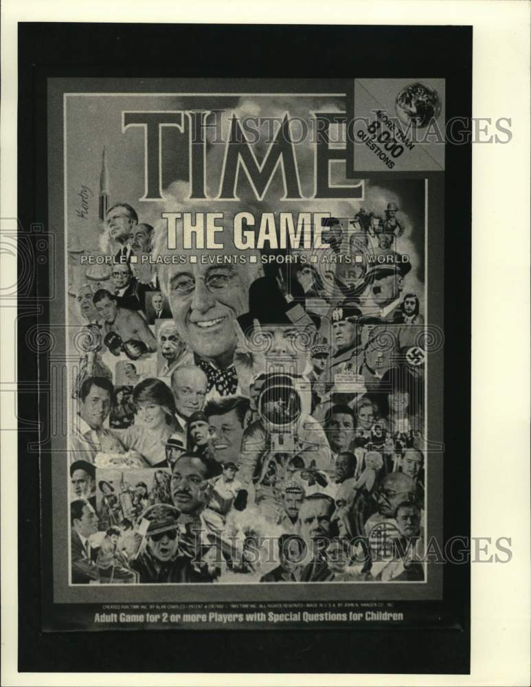 Press Photo &quot;TIME The Game&quot; Board Game Box Cover- Historic Images