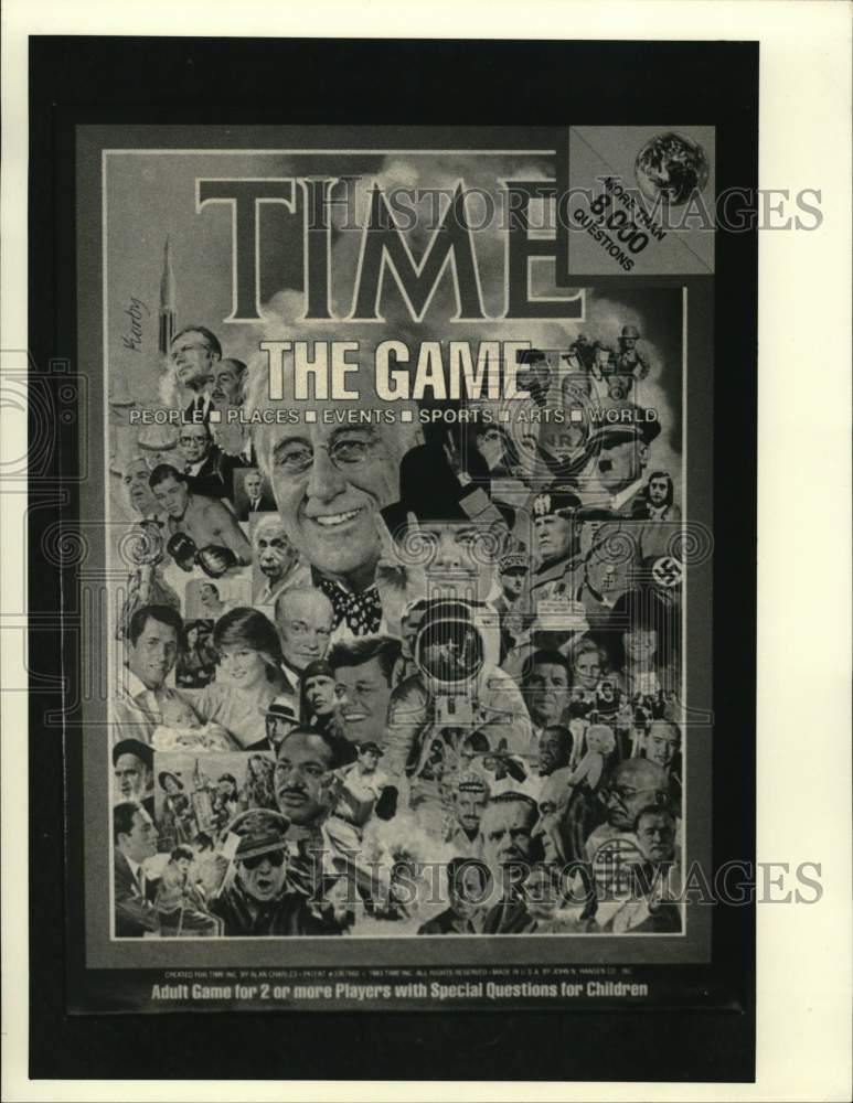 Press Photo "TIME The Game" Board Game Box Cover- Historic Images