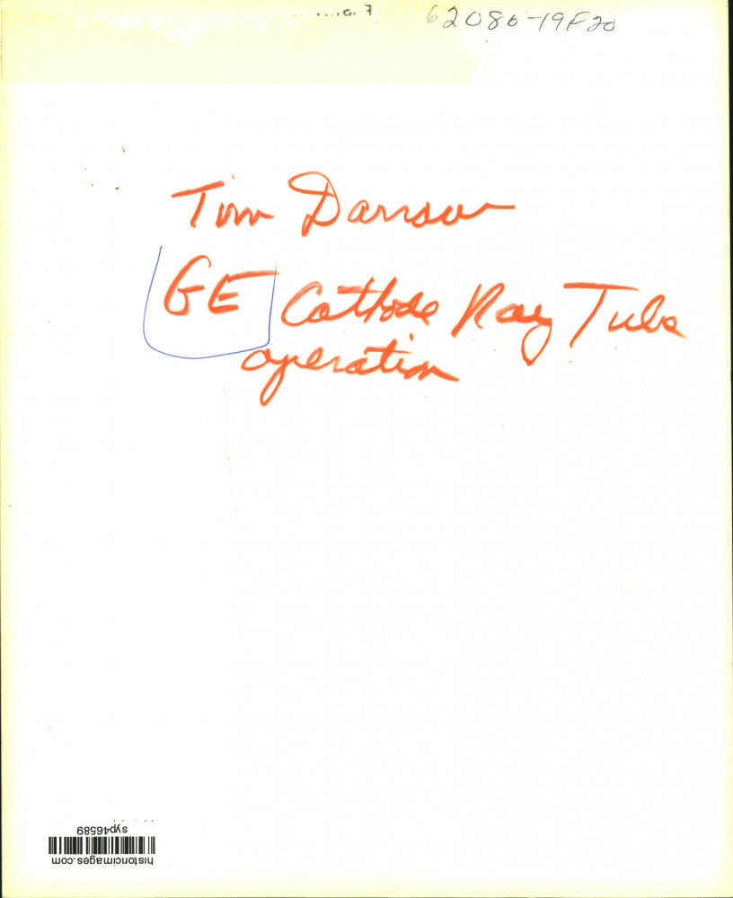 Press Photo Tom Darrow Works in General Electric's Cathode Ray Tube Operation