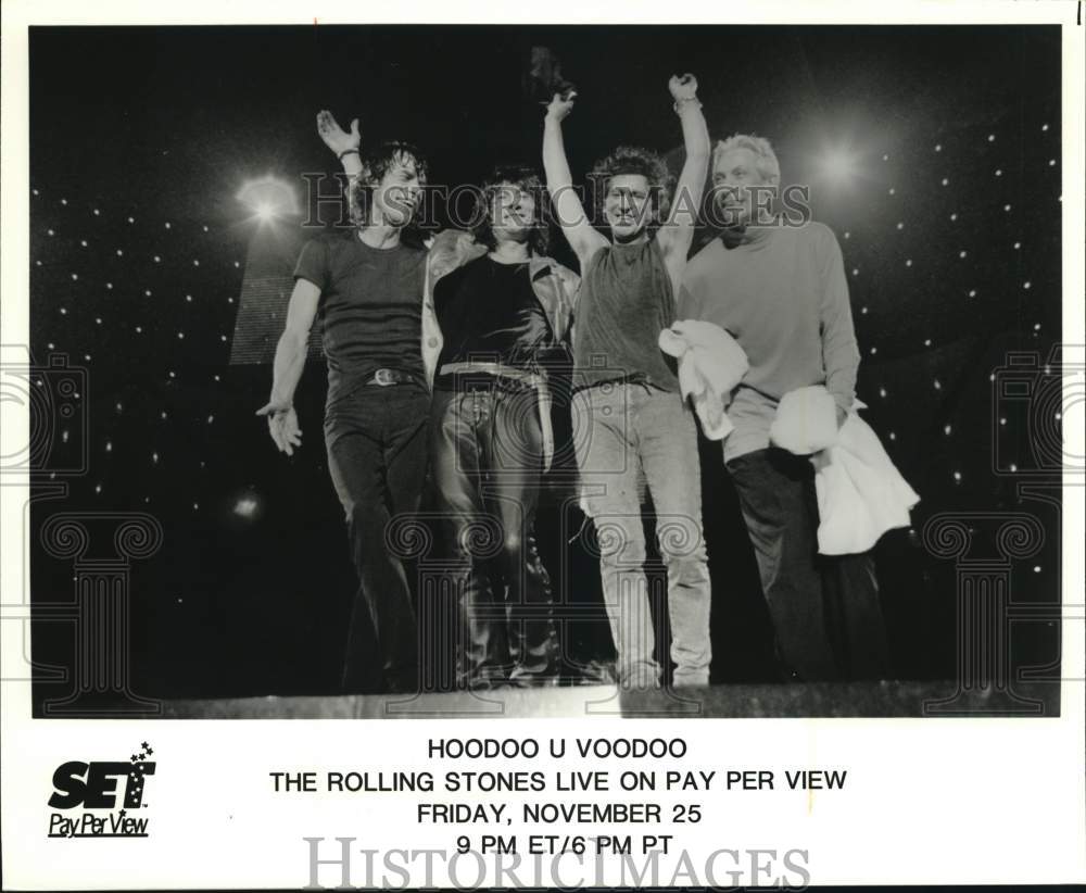 1997 Press Photo The Rolling Stones in &quot;Hoodoo U Voodoo&quot; - syp49192- Historic Images