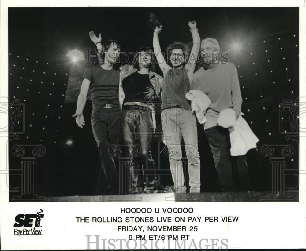 1997 Press Photo The Rolling Stones in "Hoodoo U Voodoo" - syp49192- Historic Images