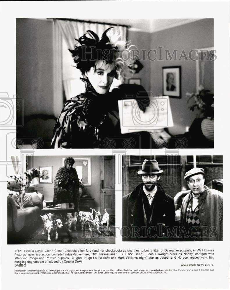 Press Photo "101 Dalmatians" Movie Scenes - syp49842- Historic Images
