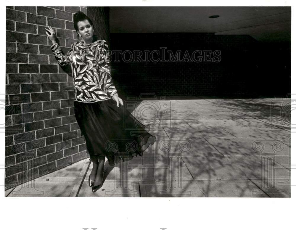 1986 Press Photo Women's Fashion Model - syp50243