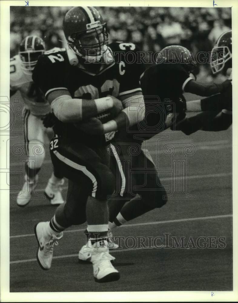 1988 Press Photo Syracuse University football fullback Daryl Johnston scores TD- Historic Images