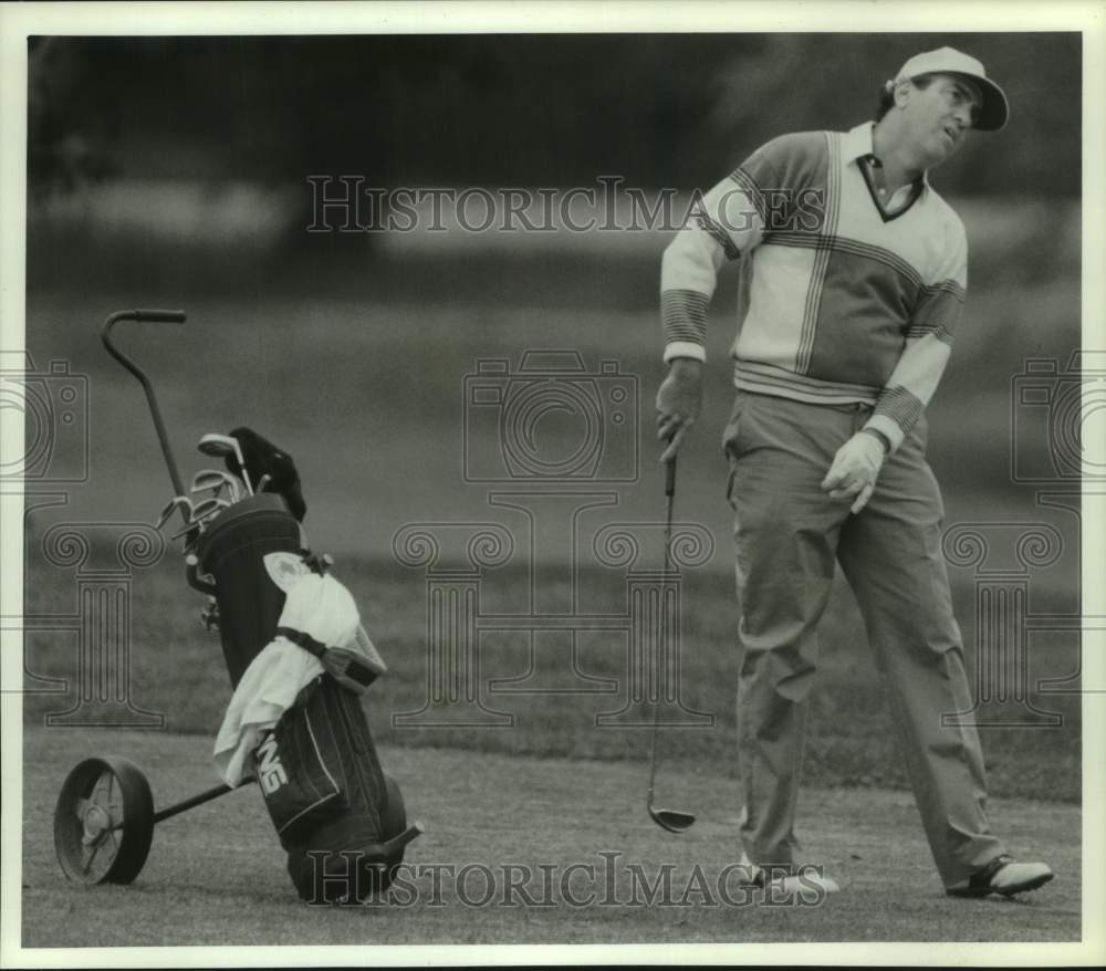 1990 Press Photo Golfer Ron Jemian at Herald Amateur Gold tourney, Liverpool CC- Historic Images