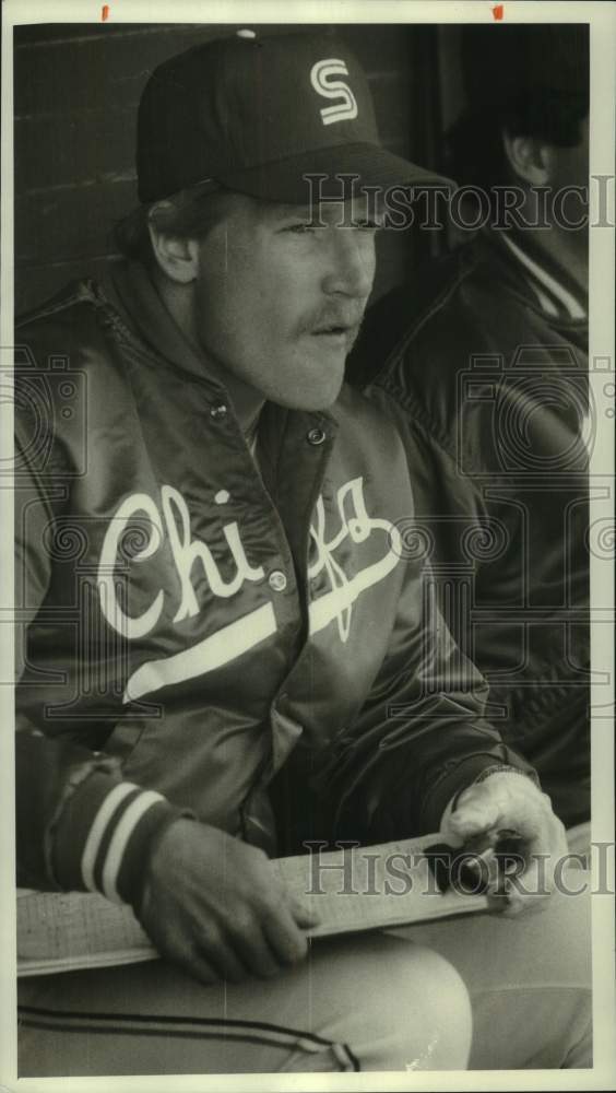 1985 Press Photo Dennis Howard of the Syracuse Chiefs baseball team, New York- Historic Images