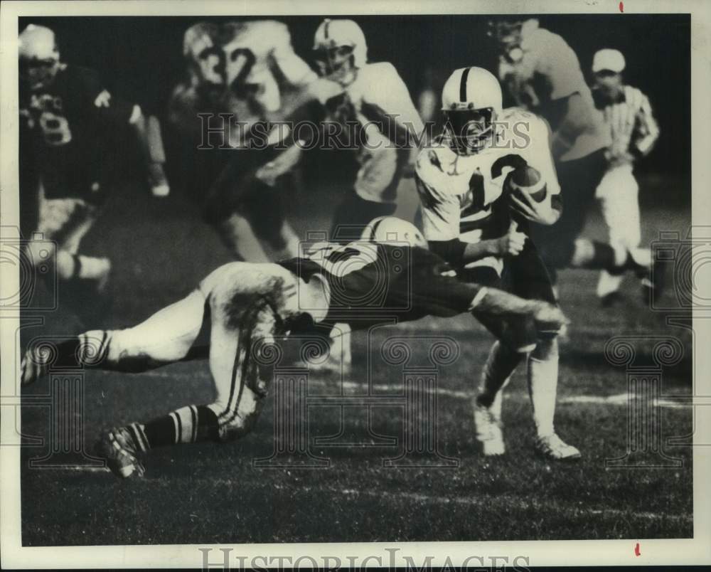 1977 Press Photo Homer vs Fayetteville-Manlius football, New York - sys05401- Historic Images