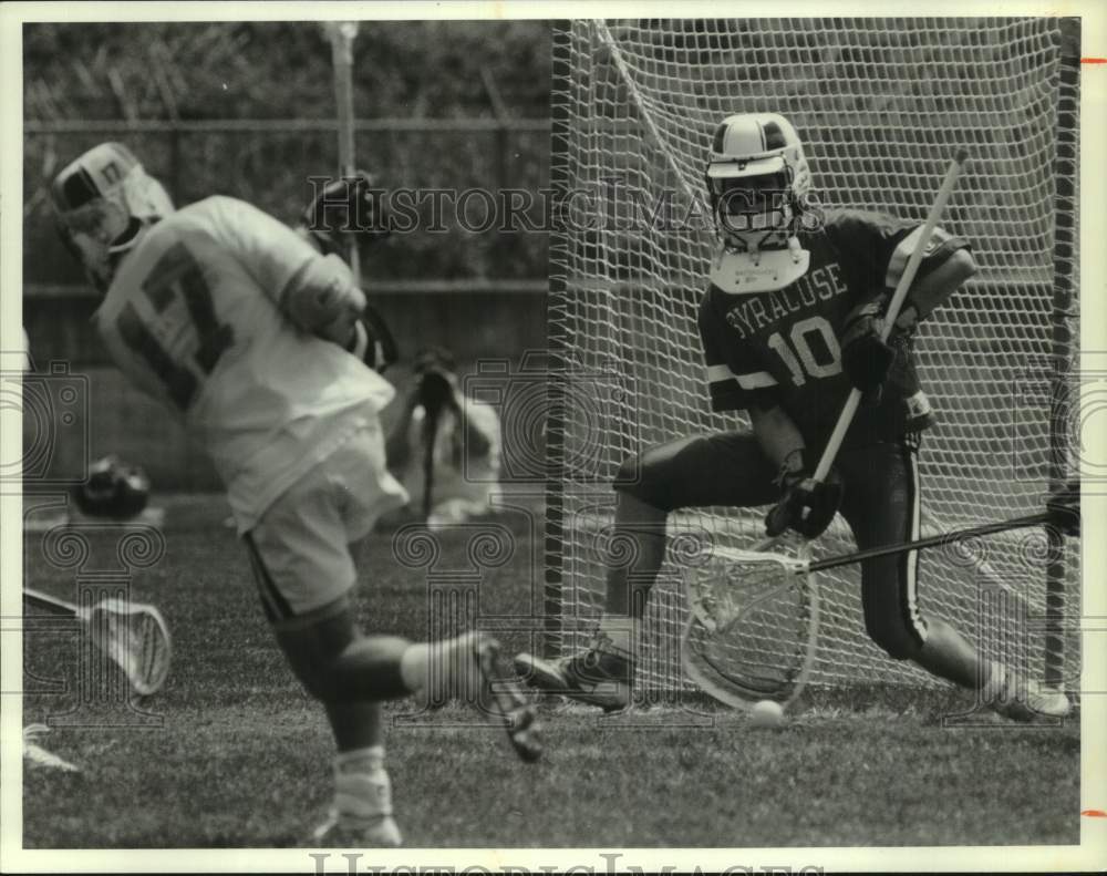 1990 Press Photo Syracuse University & Loyola College Play Lacrosse Title Game- Historic Images