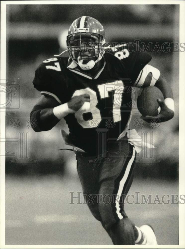 1988 Press Photo Pat Davis, Syracuse University football player, New York- Historic Images