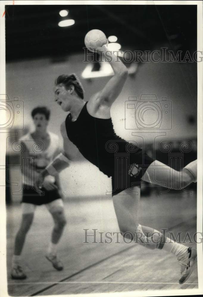 Press Photo Jon Halsey of Mexico, New York at Empire State Games Handball Game- Historic Images