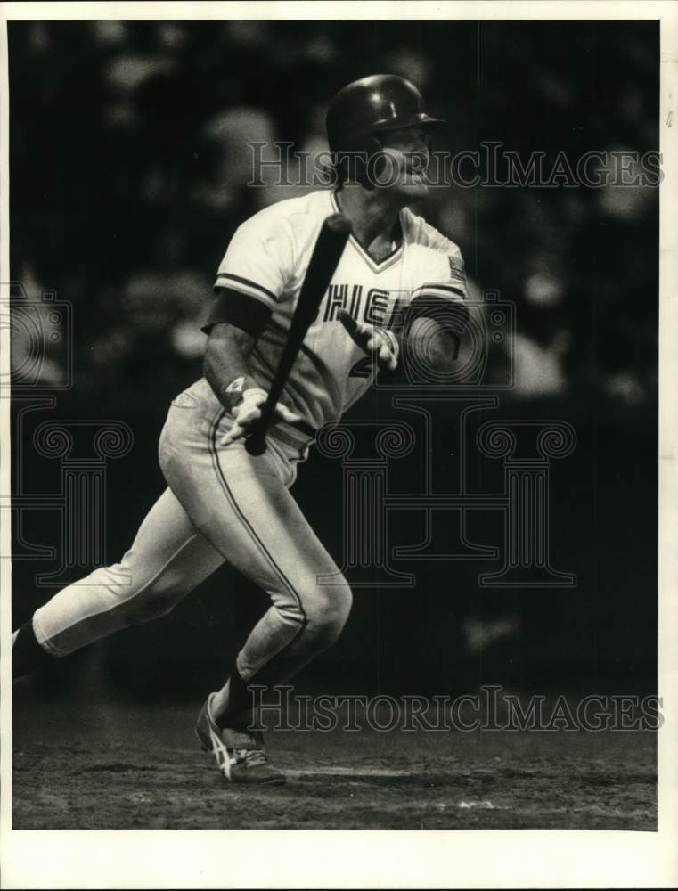 1985 Press Photo Tito Nanni, Syracuse Chiefs baseball, New York - sys06210- Historic Images