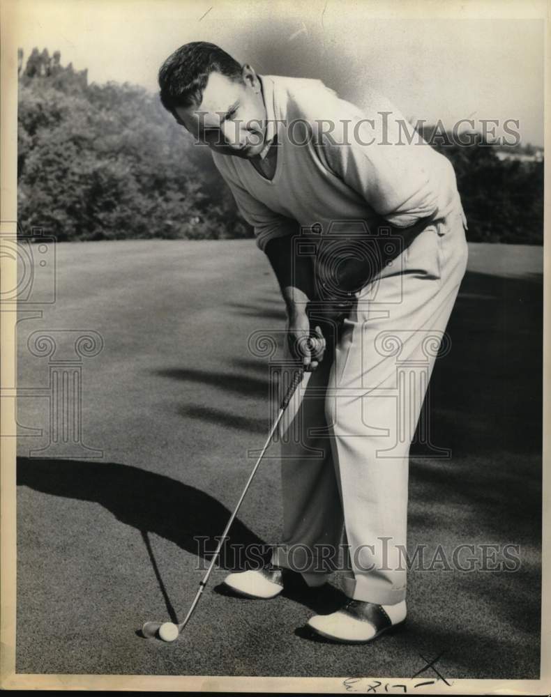 1960 Press Photo Alex Hercsa, 1960 District Amateur golf, New York - sys06299- Historic Images