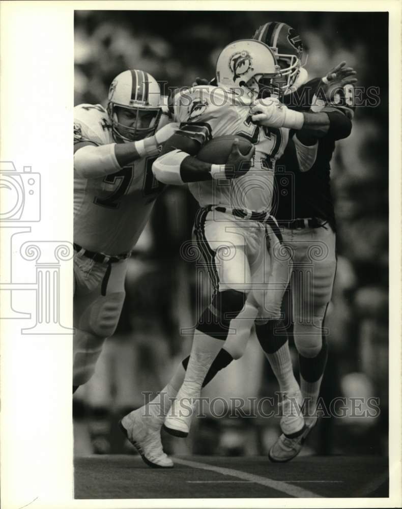 1988 Press Photo Buffalo Bills vs Miami Dolphins, New York - sys06307- Historic Images